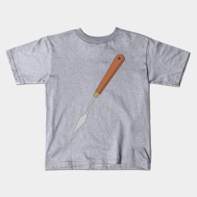 Palette knife tool artist painter Kids T-Shirt by DiegoCarvalho